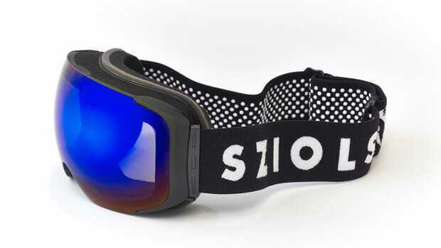 X-Goggle Black | Blue mirror